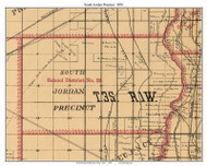 South Jordan Precinct, Utah 1890 Old Town Map Custom Print - Salt Lake Co.