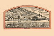 Garfield Beach, Utah 1890 Old Town Map Custom Print - Salt Lake Co.