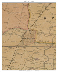 Martinsburg, West Virginia 1894 Old Town Map Custom Print - Berkeley Co.