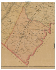Mill Creek, West Virginia 1894 Old Town Map Custom Print - Berkeley Co.