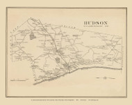 Hudson, New Hampshire 1892 Old Town Map CUSTOM Reprint - Hurd State Atlas Hillsboro
