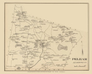 Pelham, New Hampshire 1892 Old Town Map CUSTOM Reprint - Hurd State Atlas Hillsboro