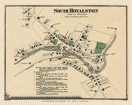 South Royalston, Massachusetts 1870 Old Map Reprint - Worcester Co. Atlas 6a