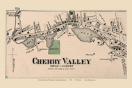 Cherry Valley, Massachusetts 1870 Old Map Reprint - Worcester Co. Atlas 63a