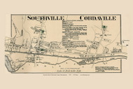 Southville and Cordaville, Massachusetts 1870 Old Map Reprint - Worcester Co. Atlas 71a
