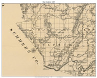 Blue Sulphur, West Virginia 1887 Old Town Map Custom Print - Greenbrier Co.