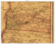 Triadelphia, West Virginia 1871 Old Town Map Custom Print - Ohio Co.
