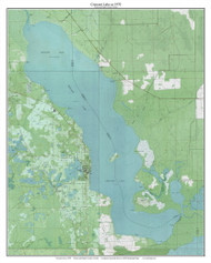 Crescent Lake 1970 - Custom USGS Old Topo Map - Florida