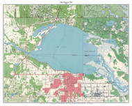 Lake Monroe 1965 - Custom USGS Old Topo Map - Florida