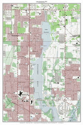 Lake Seminole 1974 - Custom USGS Old Topo Map - Florida