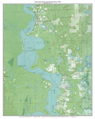 Little Lake George 1970 - Custom USGS Old Topo Map - Florida