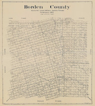Borden County Texas 1922 - Old Map Reprint