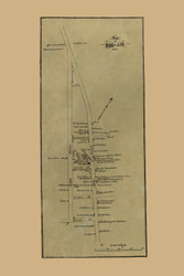 Bel Air Village, Maryland 1858 Old Town Map Custom Print - Harford Co.