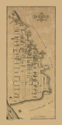 Havre de Grace Village, Maryland 1858 Old Town Map Custom Print - Harford Co.