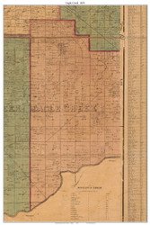 Eagle Creek, Indiana 1874 Old Town Map Custom Print - Lake Co.
