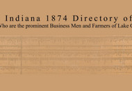 Business Directory for Lake County Part 2, Indiana 1874 Old Town Map Custom Print - Lake Co.