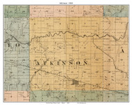Atkinson Illinois 1901 - Old Town Map Custom Print - Henry Co.