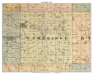 Cambridge Illinois 1901 - Old Town Map Custom Print - Henry Co.