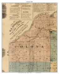 Colona Illinois 1901 - Old Town Map Custom Print - Henry Co.