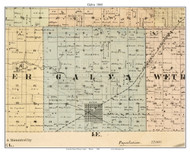 Galva Illinois 1901 - Old Town Map Custom Print - Henry Co.