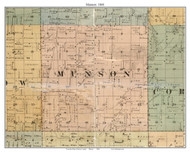 Munson Illinois 1860 - Old Town Map Custom Print - Henry Co.