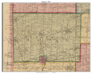 Ridgeway, New York 1852 Old Town Map Custom Print - Orleans Co.