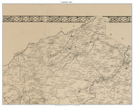Crawford, New York 1851 Old Town Map Custom Print - Orange Co.