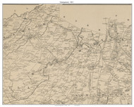 Montgomery, New York 1851 Old Town Map Custom Print - Orange Co.