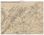 Mount Hope, New York 1851 Old Town Map Custom Print - Orange Co.