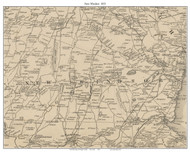 New Windsor, New York 1851 Old Town Map Custom Print - Orange Co.