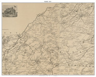 Wallkill, New York 1851 Old Town Map Custom Print - Orange Co.