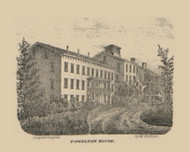 Powelton House, New York 1851 Old Town Map Custom Print - Orange Co.