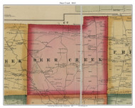 Deer Creek Township, Pennsylvania 1860 Old Town Map Custom Print - Mercer Co.