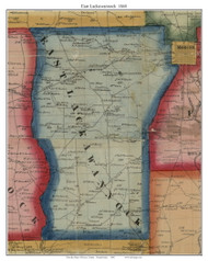 East Lackawannock Township, Pennsylvania 1860 Old Town Map Custom Print - Mercer Co.