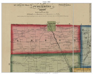 Green Township, Pennsylvania 1860 Old Town Map Custom Print - Mercer Co.