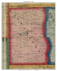 Lackawannock Township, Pennsylvania 1860 Old Town Map Custom Print - Mercer Co.