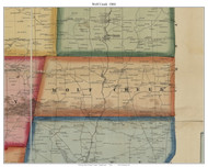Wolf Creek Township, Pennsylvania 1860 Old Town Map Custom Print - Mercer Co.