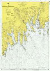 Nash Island to Schoodic Island 1976 - Old Map Nautical Chart AC Harbors 5 13324 - Maine