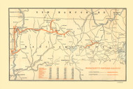Massachusetts Northern Railways circa 1915 - Old Map Reprint - Massachusetts Lakes Specials