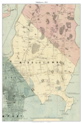 Middletown, Rhode Island 1870 - Old Town Map Custom Print - Newport & Vicinity - Ward