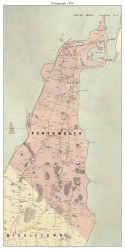 Portsmouth, Rhode Island 1870 - Old Town Map Custom Print - Newport & Vicinity - Ward