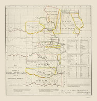 Lands Assigned to Emigrant Indians, 1836 - Midwest - USA Regional 7