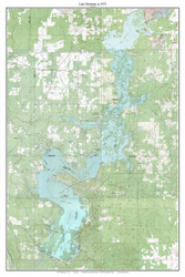 Lake Bistineau 7x7 1972 - Custom USGS Old Topo Map - Louisiana