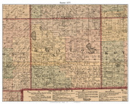 Dayton, Michigan 1875 Old Town Map Custom Print - Tuscola Co