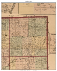 Elkland, Michigan 1875 Old Town Map Custom Print - Tuscola Co