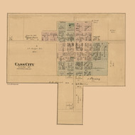 Cass City, Elkland, Michigan 1875 Old Town Map Custom Print - Tuscola Co