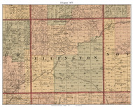 Ellington, Michigan 1875 Old Town Map Custom Print - Tuscola Co