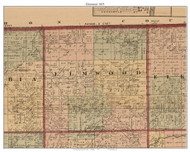 Elmwood, Michigan 1875 Old Town Map Custom Print - Tuscola Co