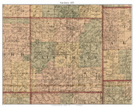 Fair Grove, Michigan 1875 Old Town Map Custom Print - Tuscola Co