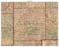 Fremont, Michigan 1875 Old Town Map Custom Print - Tuscola Co